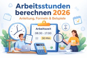 arbeitsstunden berechnen excel beispiel arbeitszeit